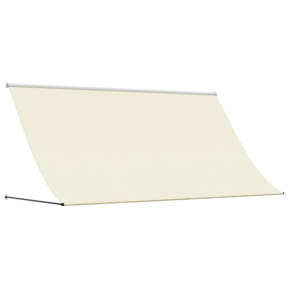 Tenda da Sole Retrattile Crema 300x150 cm in Tessuto e Acciaio - homemem39