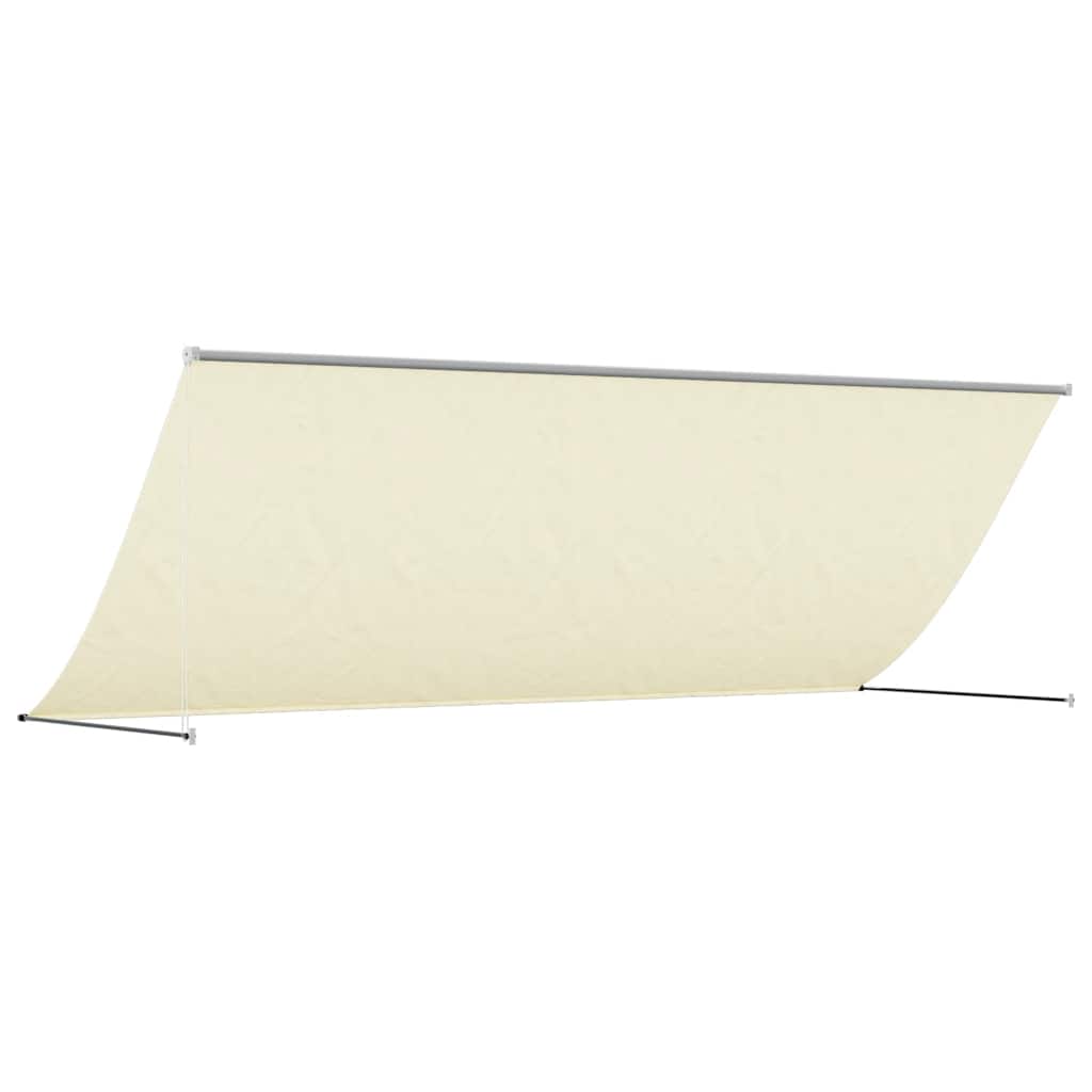 Tenda da Sole Retrattile Crema 350x150 cm in Tessuto e Acciaio | homemem39