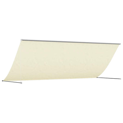 Tenda da Sole Retrattile Crema 350x150 cm in Tessuto e Acciaio | homemem39