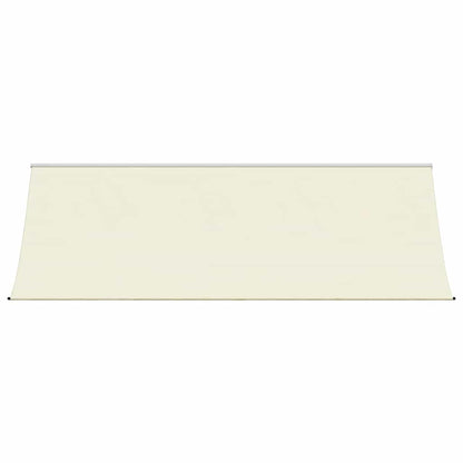 Tenda da Sole Retrattile Crema 400x150 cm in Tessuto e Acciaio