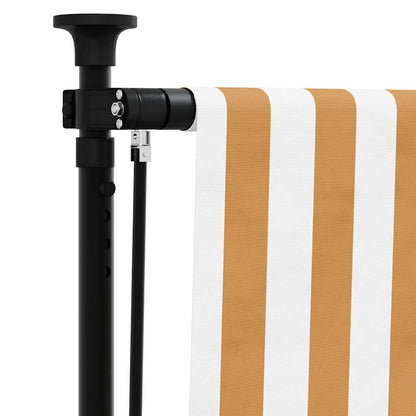 Tenda a Rullo Esterno Arancio Bianca 200x270cm Tessuto Acciaio | homemem39