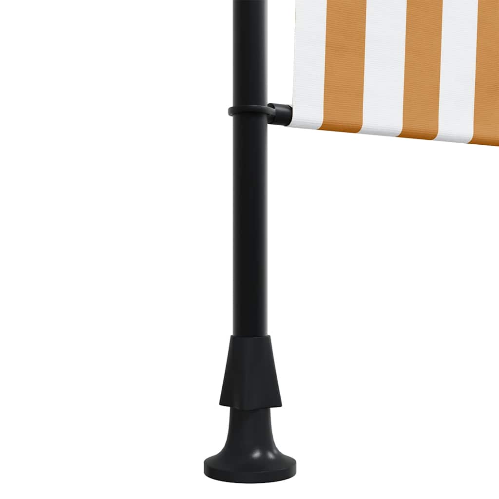 Tenda a Rullo Esterno Arancio Bianca 200x270cm Tessuto Acciaio | homemem39
