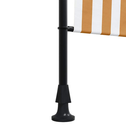 Tenda a Rullo Esterno Arancio Bianca 200x270cm Tessuto Acciaio | homemem39
