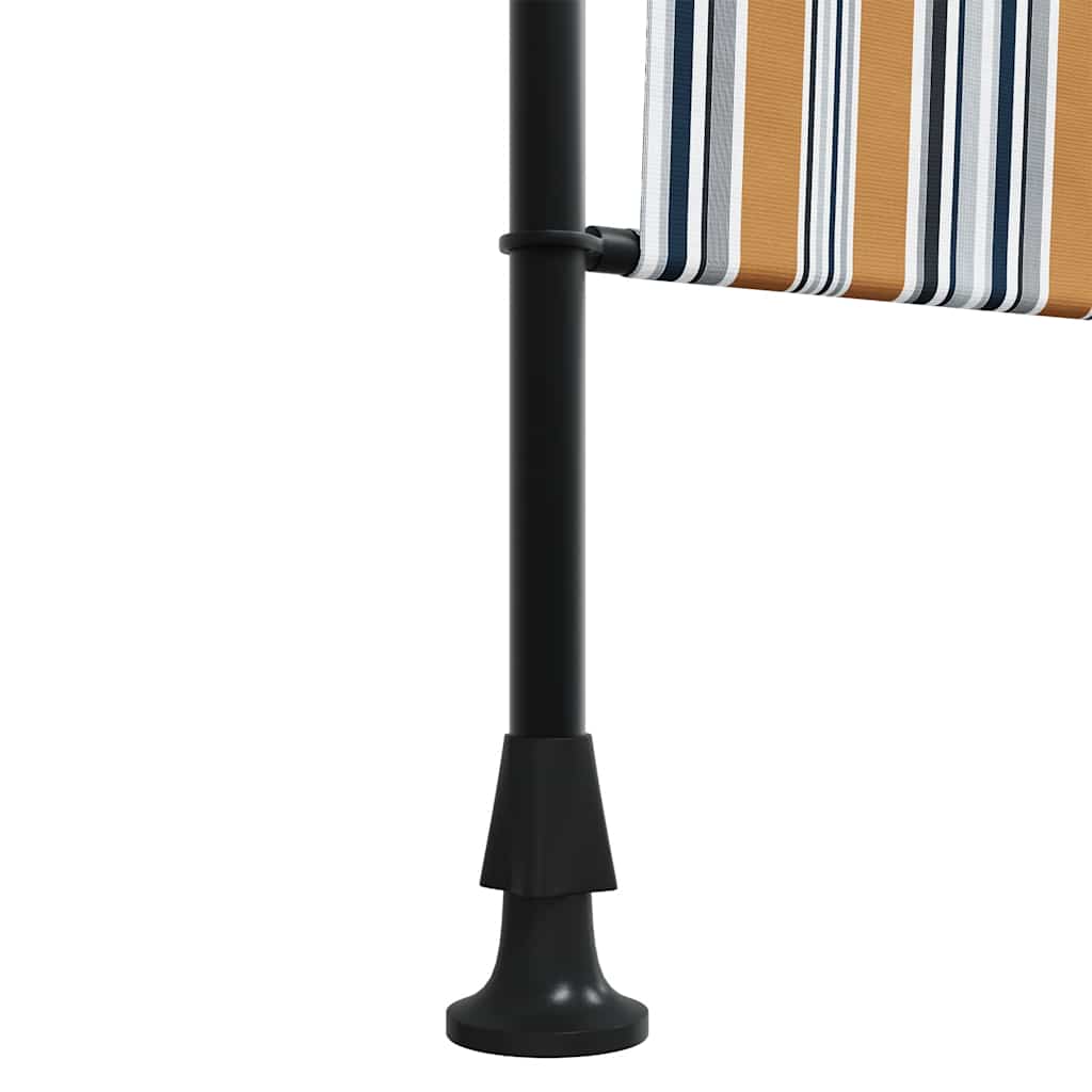 Tenda a Rullo Esterno Gialla e Bianca 200x270cm Tessuto Acciaio | homemem39