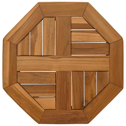 Piano per Tavolo 40x40x2,5 cm Ottagonale Legno Massello Teak