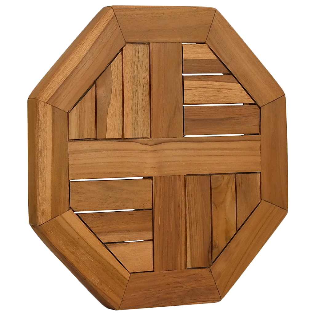 Piano per Tavolo 40x40x2,5 cm Ottagonale Legno Massello Teak | homemem39