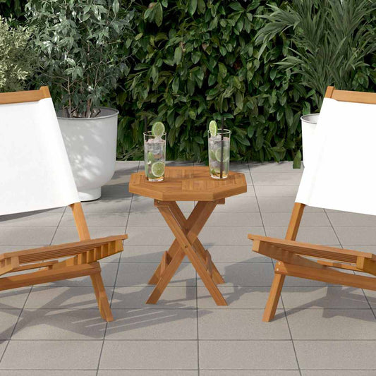Piano per Tavolo 40x40x2,5 cm Ottagonale Legno Massello Teak