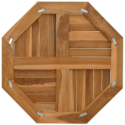 Piano per Tavolo 60x60x2,5 cm Ottagonale Legno Massello di Teak | homemem39