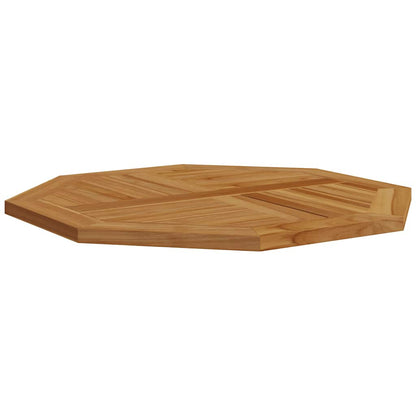Piano per Tavolo 80x80x2,5 cm Ottagonale Legno Massello di Teak