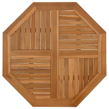 Piano per Tavolo 90x90x2,5 cm Ottagonale Legno Massello di Teak