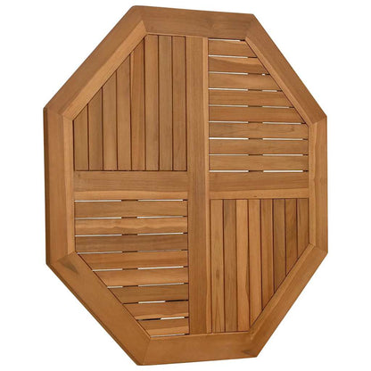 Piano per Tavolo 90x90x2,5 cm Ottagonale Legno Massello di Teak | homemem39