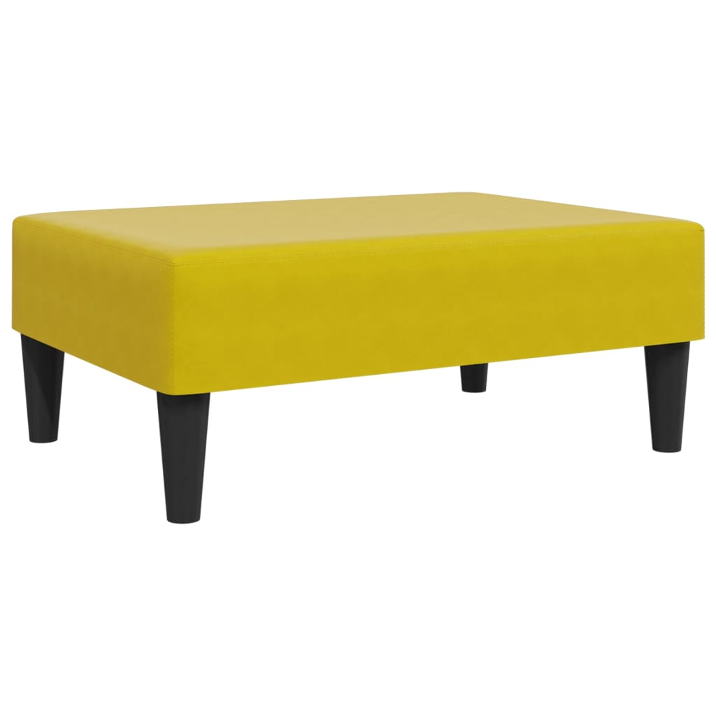 Set di Divani 2 pz con Cuscini Giallo in Velluto - homemem39