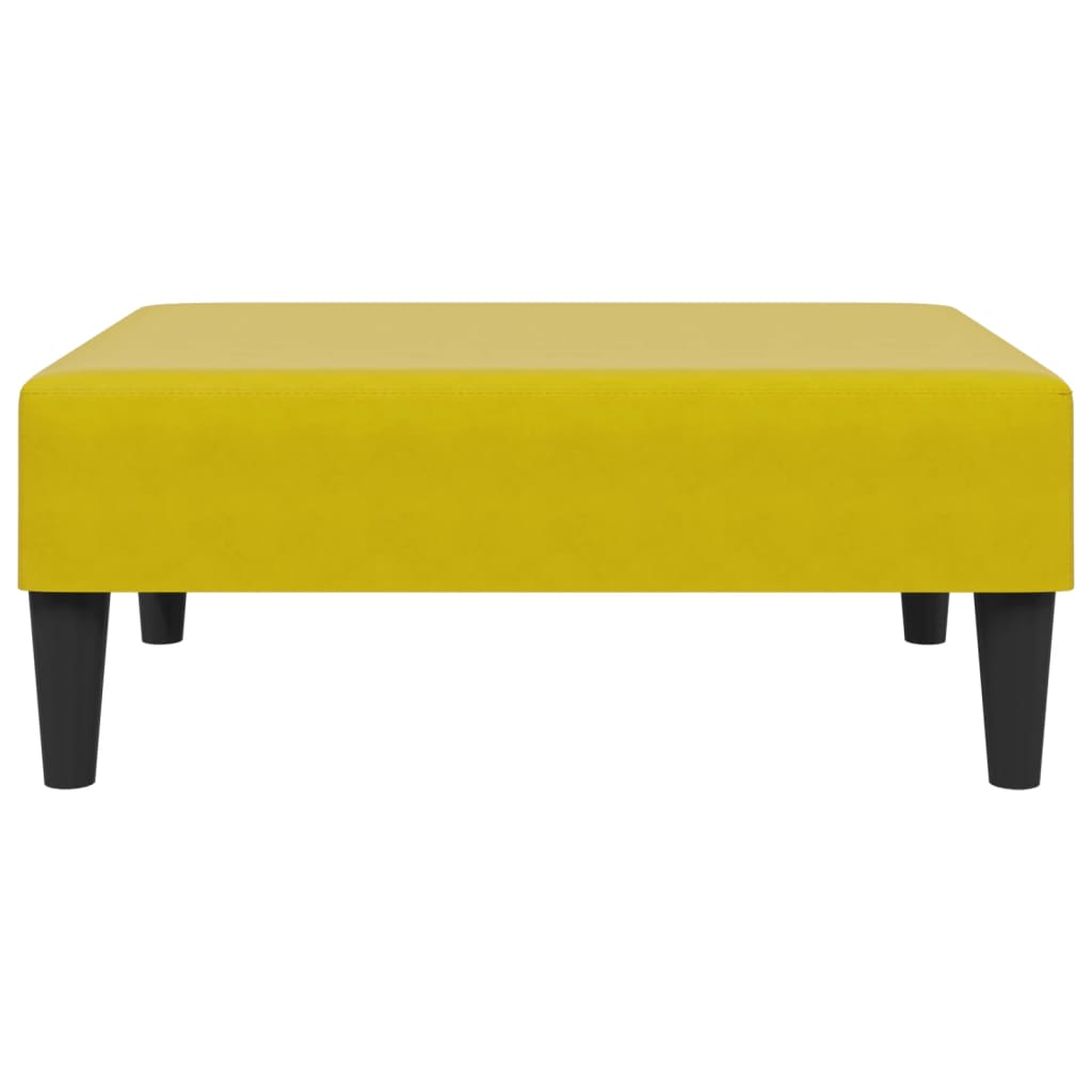 Set di Divani 2 pz con Cuscini Giallo in Velluto - homemem39