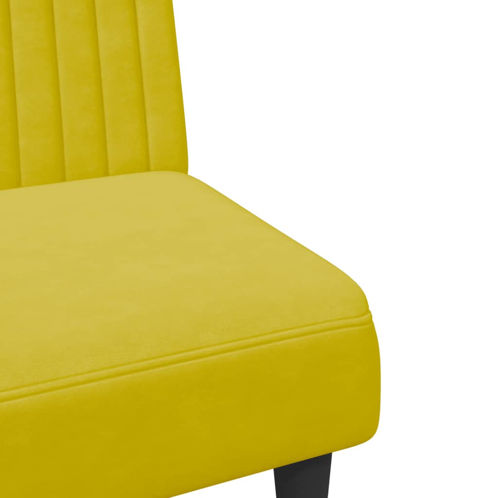 Set di Divani 2 pz Giallo in Velluto - homemem39