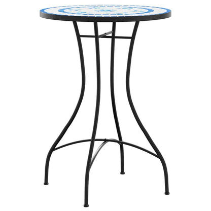 Set da Bistrot con Mosaico e in Ferro e Ceramica