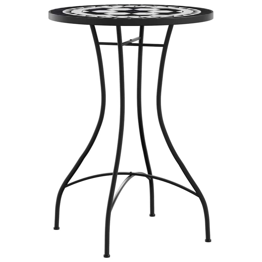 Set da Bistrot con Mosaico e in Ferro e Ceramica