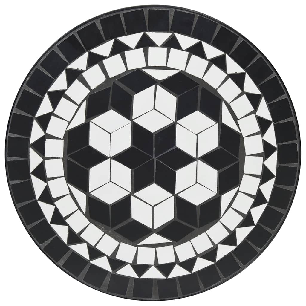 Set da Bistrot con Mosaico e in Ferro e Ceramica