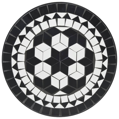 Set da Bistrot con Mosaico e in Ferro e Ceramica