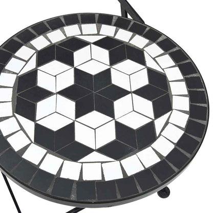 Set da Bistrot con Mosaico e in Ferro e Ceramica
