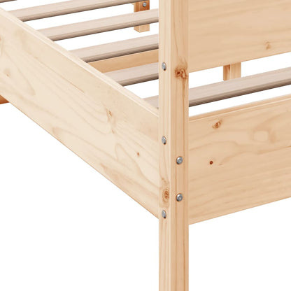 Bed frame with headboard 160x200 cm in solid pine wood