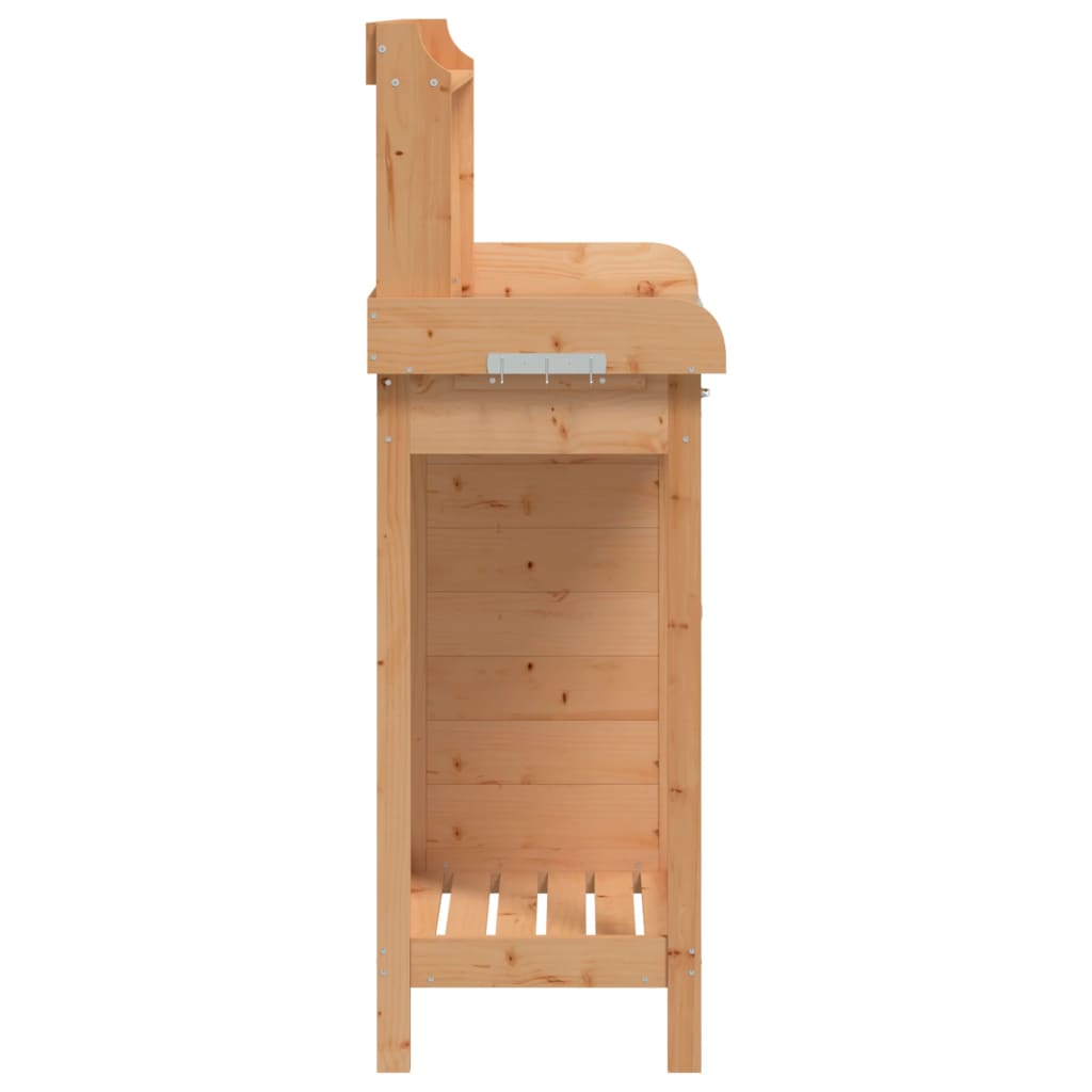 Tavolo Invaso Mobile Marrone 110,5x45x124,5cm Massello Abete | homemem39