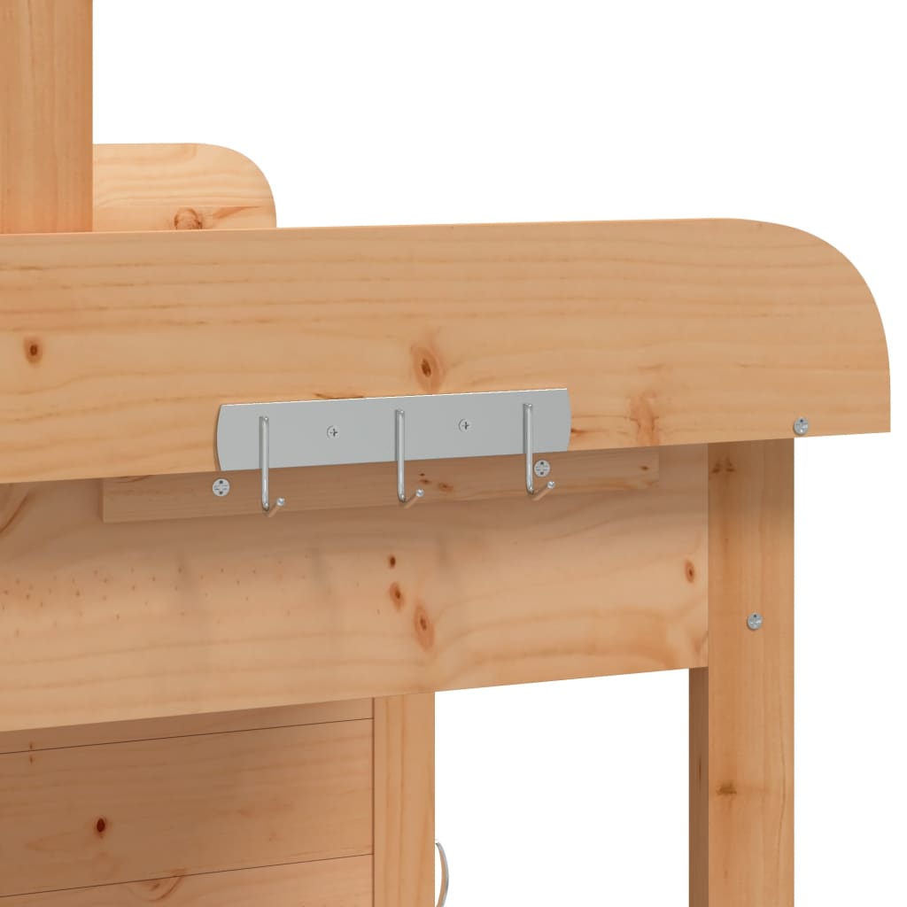 Tavolo Invaso Mobile Marrone 110,5x45x124,5cm Massello Abete | homemem39