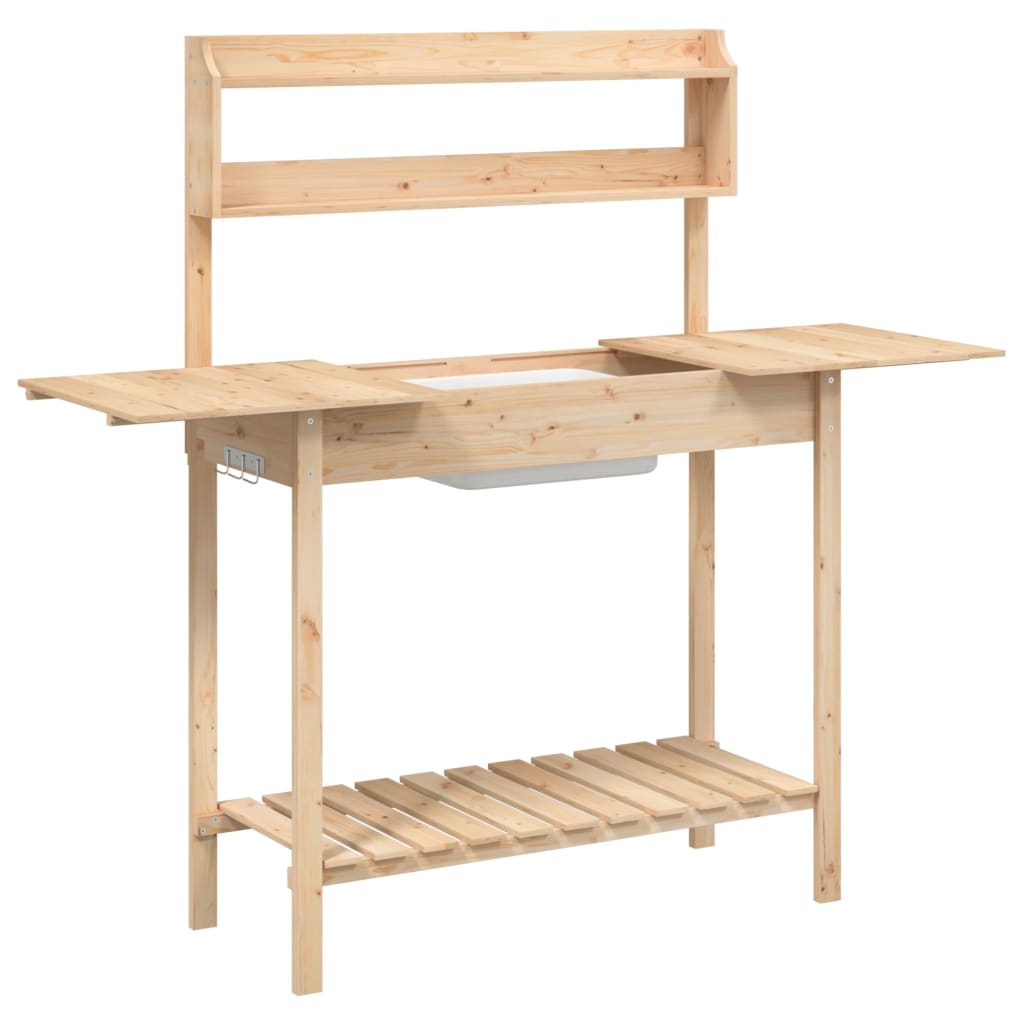 Tavolo Invaso con Lavello 47,5x44x139,5 cm Massello Abete | homemem39