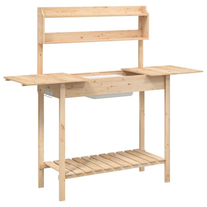 Tavolo Invaso con Lavello 47,5x44x139,5 cm Massello Abete | homemem39