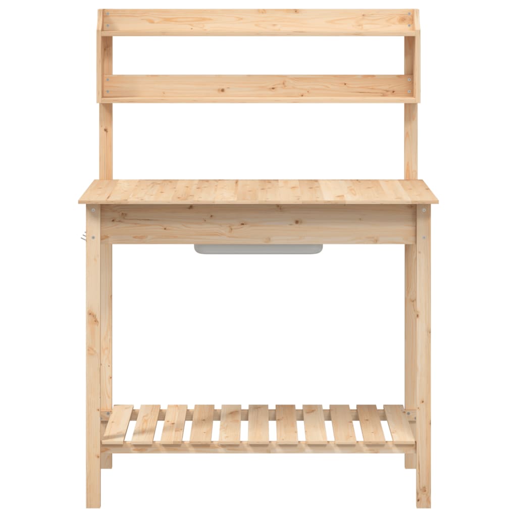 Tavolo Invaso con Lavello 47,5x44x139,5 cm Massello Abete | homemem39