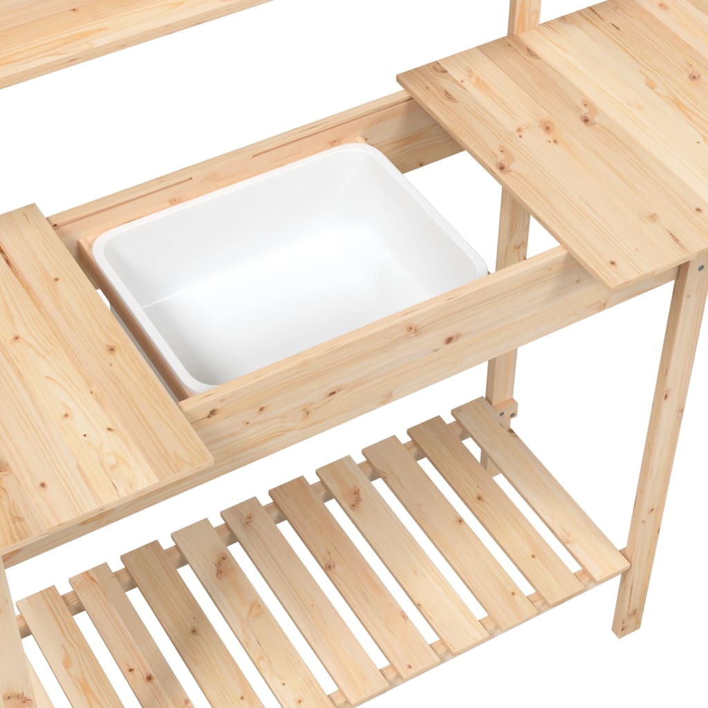 Tavolo Invaso con Lavello 47,5x44x139,5 cm Massello Abete | homemem39
