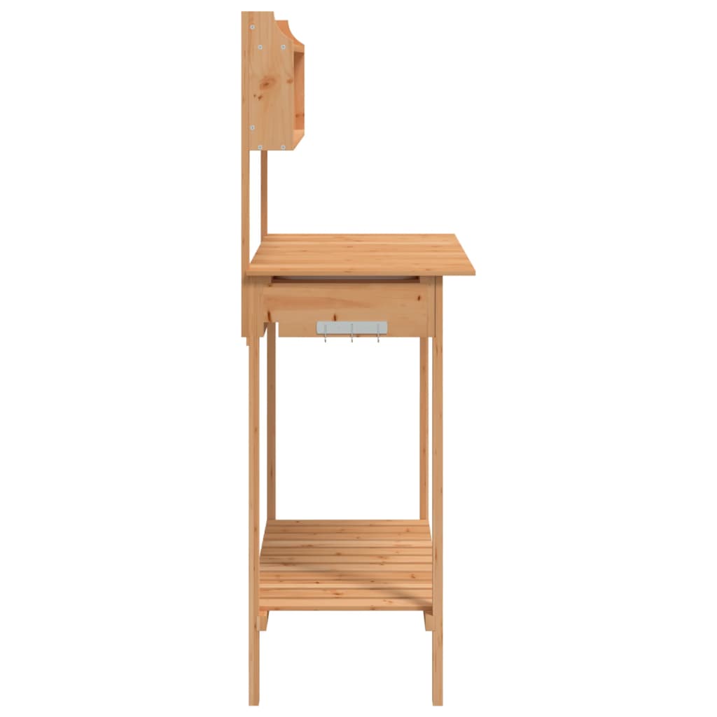 Tavolo Invaso con Lavello Marrone 147,5x44x139,5 Massello Abete | homemem39