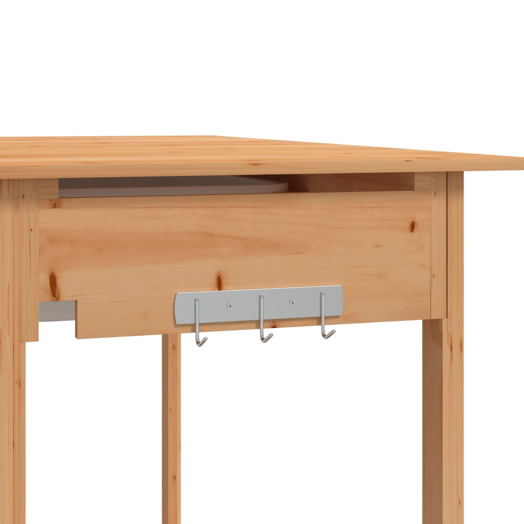 Tavolo Invaso con Lavello Marrone 147,5x44x139,5 Massello Abete | homemem39