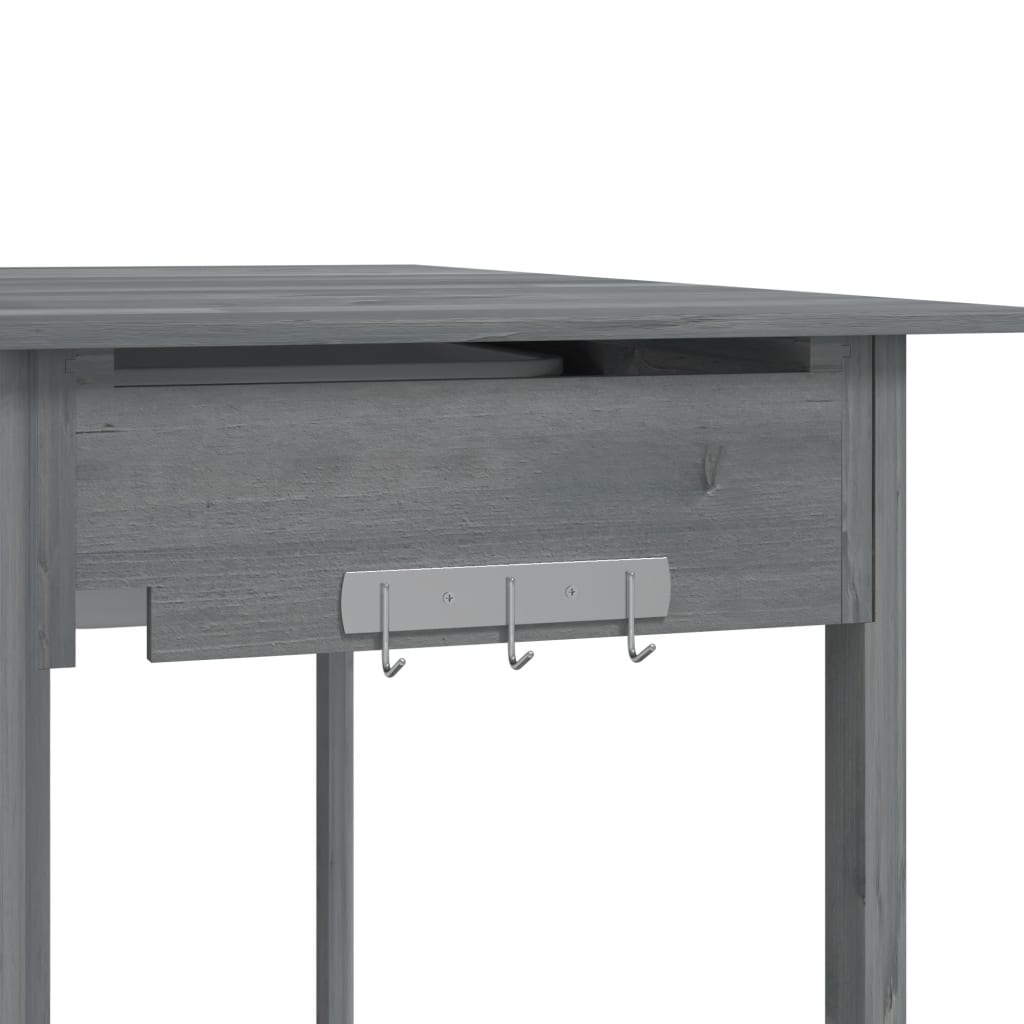 Tavolo Invaso con Lavello Grigio 147,5x44x139,5 Massello Abete | homemem39