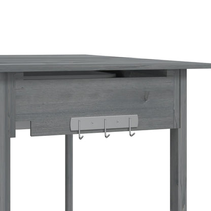 Tavolo Invaso con Lavello Grigio 147,5x44x139,5 Massello Abete | homemem39