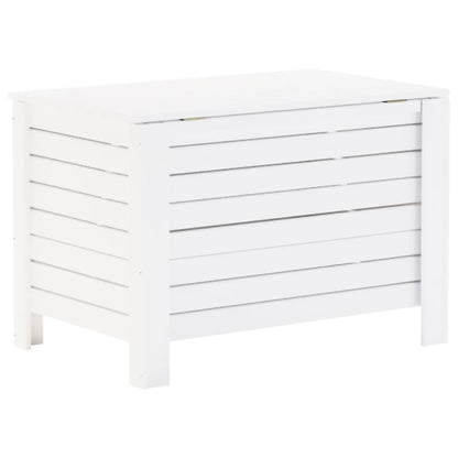 Contenitore con Coperchio RANA Bianco 100x49x54cm Massello Pino