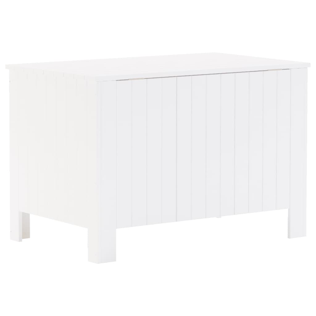 Contenitore con Coperchio RANA Bianco 80x49x54 cm Massello Pino