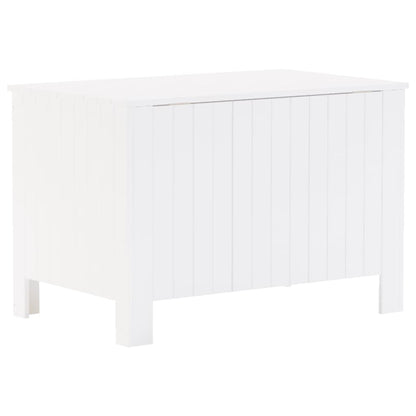 Contenitore con Coperchio RANA Bianco 80x49x54 cm Massello Pino