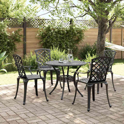 Set da Pranzo da Giardino 5 pz in Alluminio Pressofuso