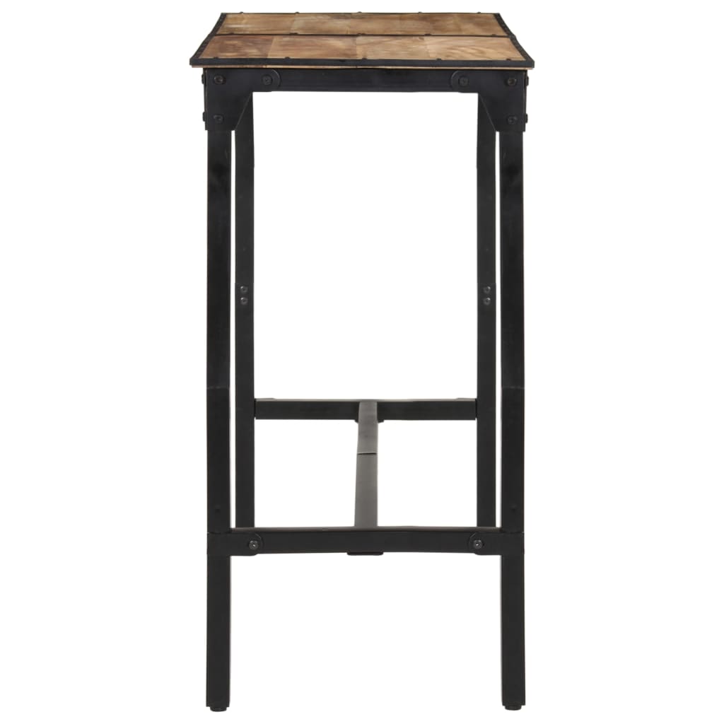 Set Bar 7pz Legno Massello Mango Grezzo e Metallo | homemem39