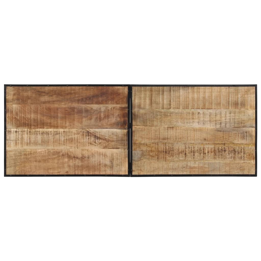 Set Bar 7pz Legno Massello Mango Grezzo e Metallo | homemem39