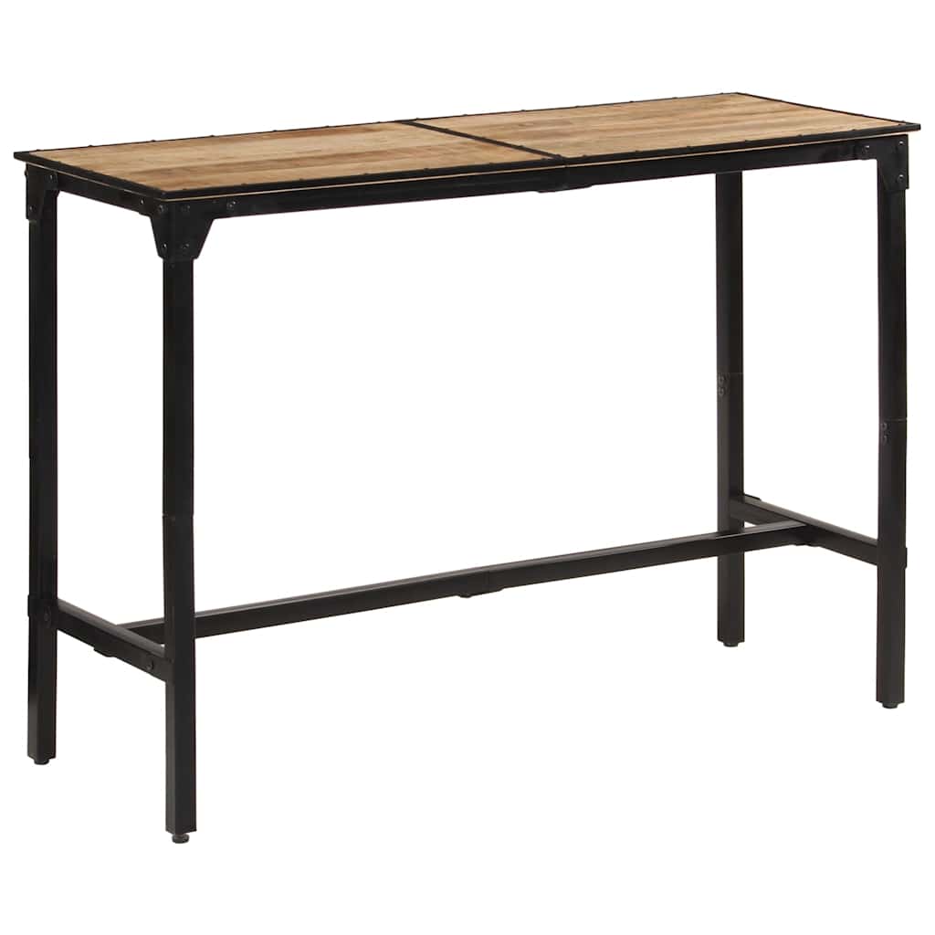 Set Bar 7pz Legno Massello Mango Grezzo e Metallo | homemem39