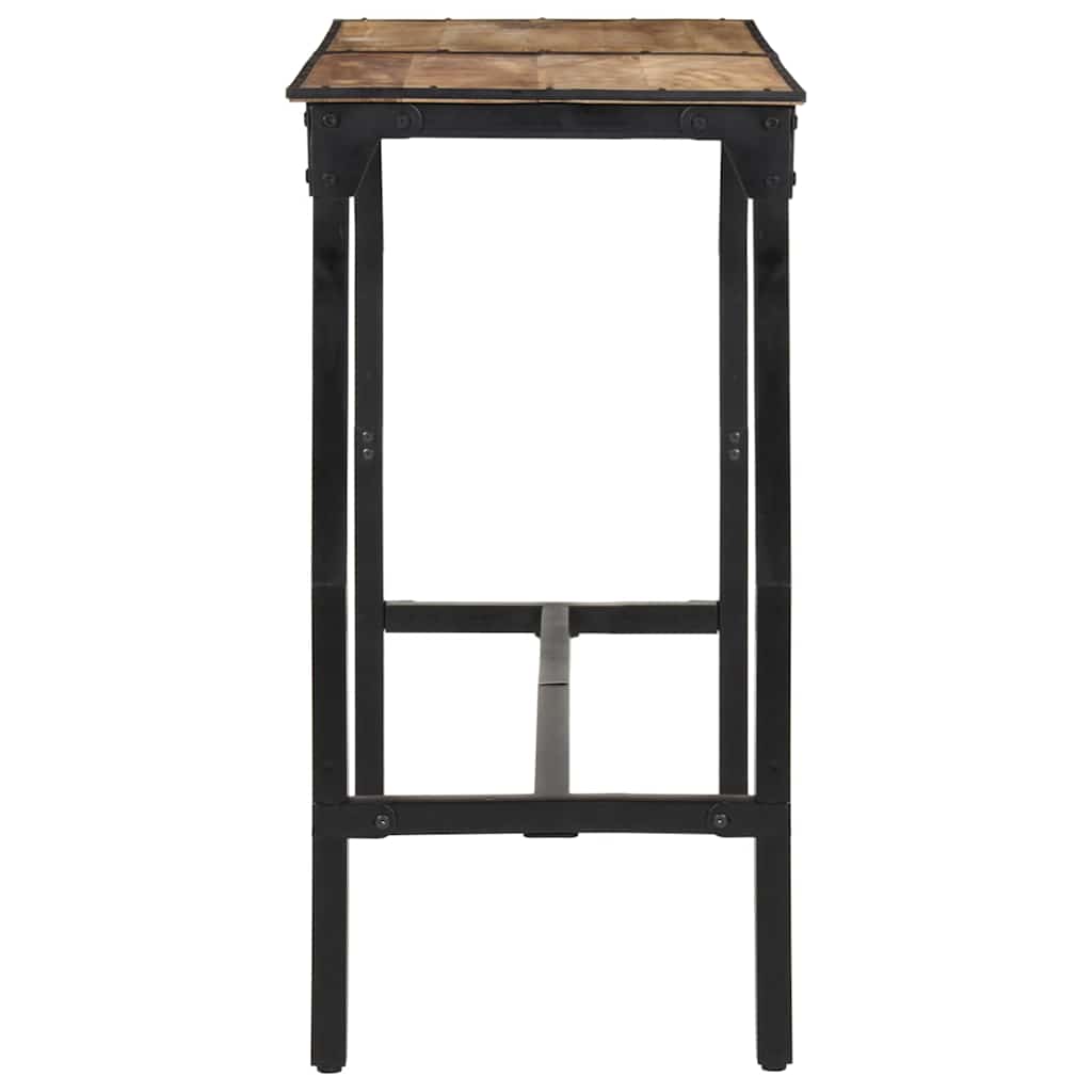 Set Bar 7pz Legno Massello Mango Grezzo e Metallo | homemem39