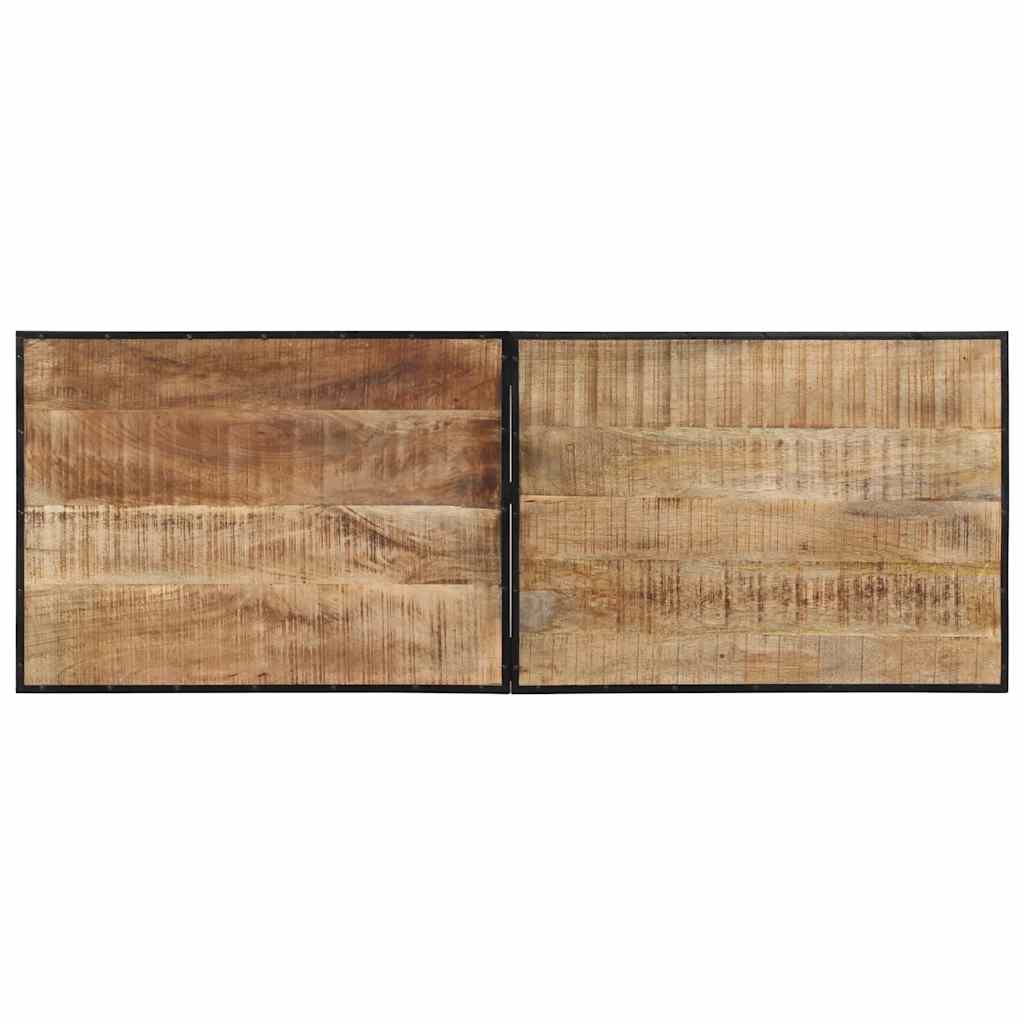 Set Bar 7pz Legno Massello Mango Grezzo e Metallo | homemem39