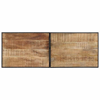 Set Bar 7pz Legno Massello Mango Grezzo e Metallo | homemem39