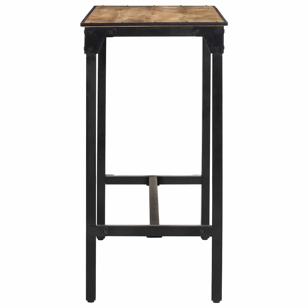 Set Bar 5pz Legno Massello Mango Grezzo e Metallo | homemem39