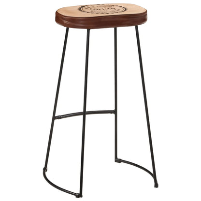 Set Bar 5pz Legno Massello Mango Grezzo e Metallo | homemem39