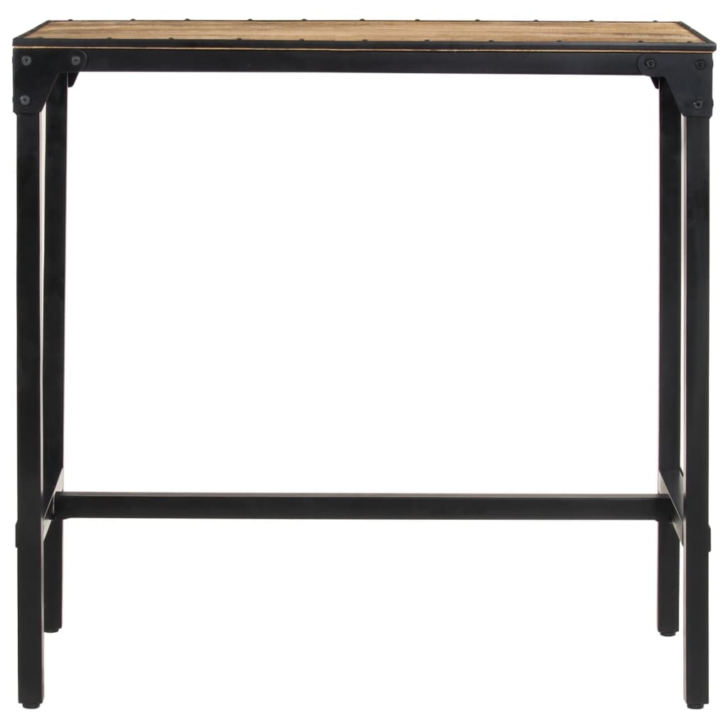 Set Bar 5pz Legno Massello Mango Grezzo e Metallo | homemem39