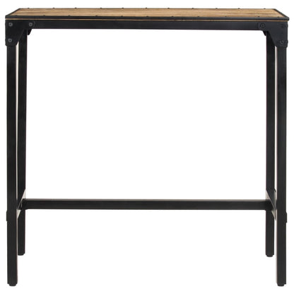 Set Bar 5pz Legno Massello Mango Grezzo e Metallo | homemem39