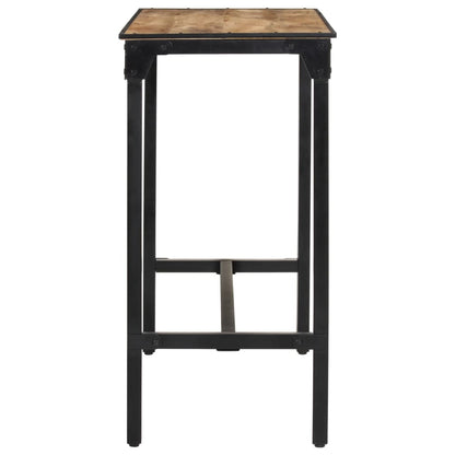 Set Bar 5pz Legno Massello Mango Grezzo e Metallo | homemem39