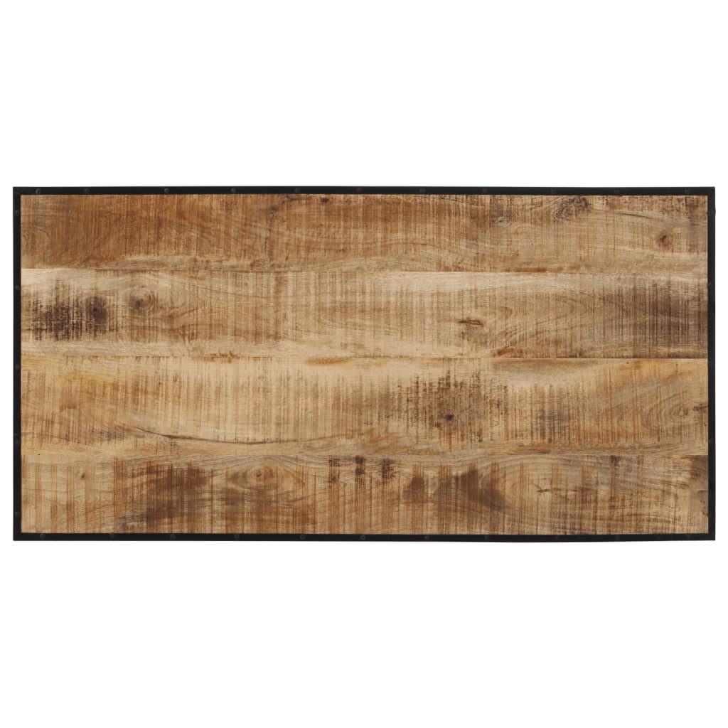 Set Bar 5pz Legno Massello Mango Grezzo e Metallo | homemem39